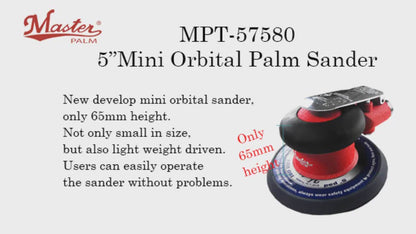 Levigatrice orbitale Master Palm 57580 5 "Air Palm-Perfetto per una levigatura rapida e potente con bassa altezza